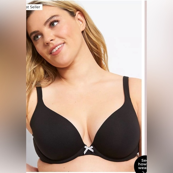 Cacique Boost Plunge Bra Size 32 DD NWOT - Picture 3 of 9